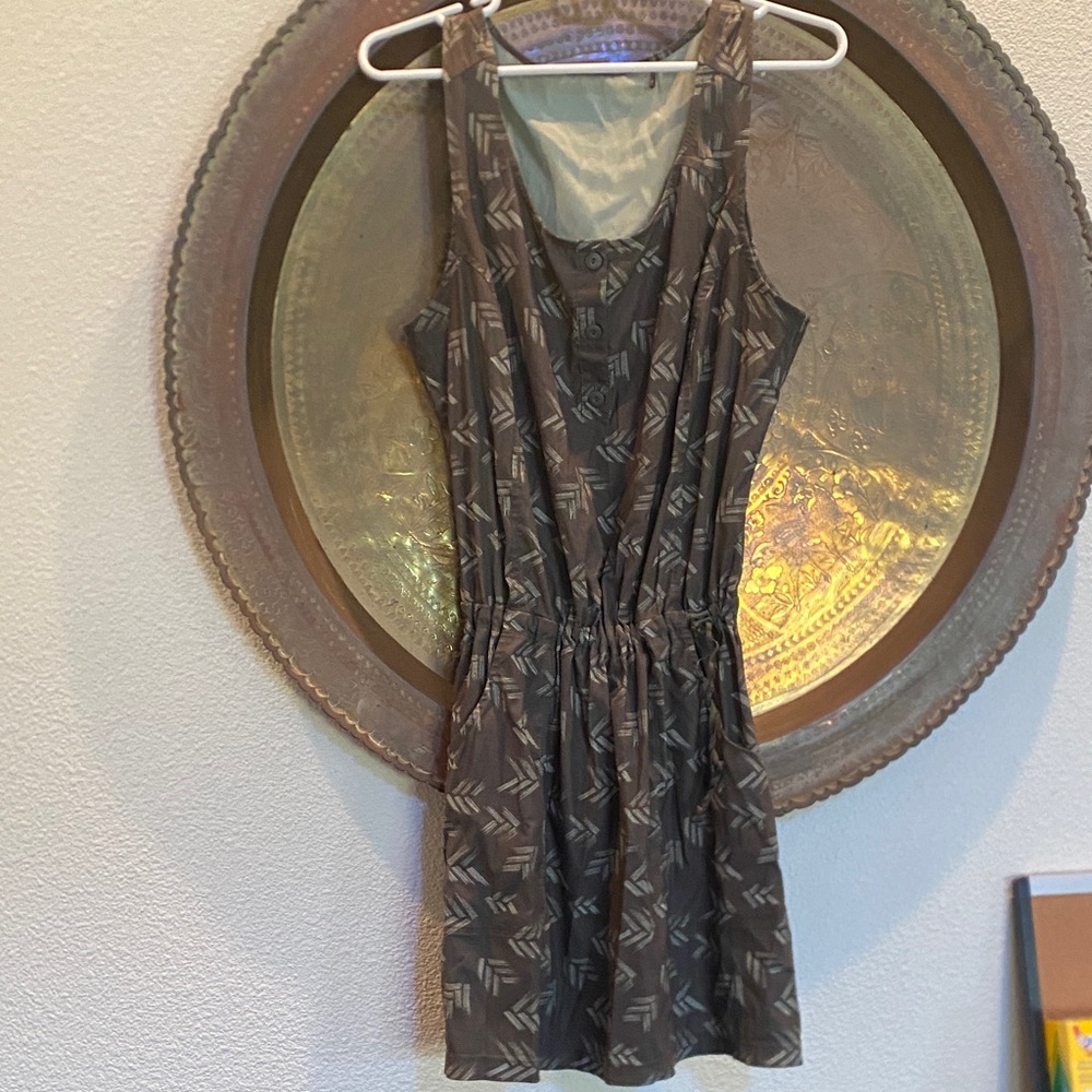 Toad&Co Charcoal Patterned Mini Dress